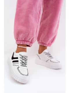 Dámské Tenisky Na Platformě Bílo-Černé Ofenale