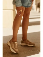 Dámské semišové tenisky na platformě Big Star RR274A345 HI-POLY SYSTEM Tmavě béžové Dámské semišové tenisky na platformě Big Star RR274A345 HI-POLY SYSTEM Tmavě béžové