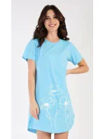Dámská noční košile s krátkým rukávem model 18728737 - Vienetta Dámská noční košile s krátkým rukávem model 18728737 - Vienetta