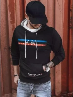 Pánská mikina s potiskem černá Dstreet model 21966176 - FashionStreet Pánská mikina s potiskem černá Dstreet model 21966176 - FashionStreet