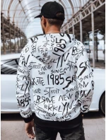 Pánská mikina na zip s kapucí bílá Dstreet model 21978935 - FashionStreet Pánská mikina na zip s kapucí bílá Dstreet model 21978935 - FashionStreet