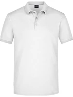 Daiber JN 710 Pánské elastické piqué polo 02.0710 white Daiber JN 710 Pánské elastické piqué polo 02.0710 white