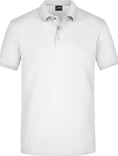 JN 710 Pánské elastické piqué polo model 22488576 white - Daiber