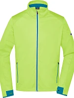 Daiber JN 1126 Pánská 3-vrstvá sportovní softshell bunda 02.1126 bright yellow/bright blue
