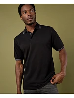 KK 409 Pánské kontrastní piqué polo model 22419920 black/yellow - Kustom Kit KK 409 Pánské kontrastní piqué polo model 22419920 black/yellow - Kustom Kit