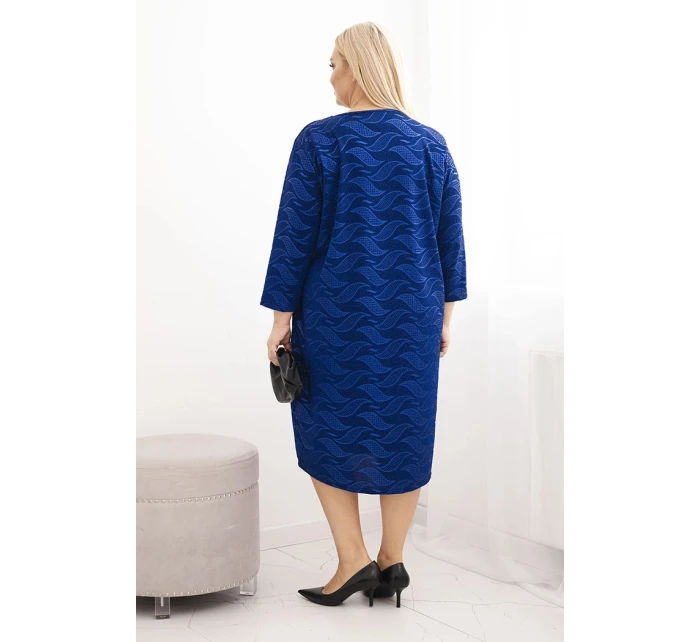 Dámské šaty z Plus Size s výstřihem do V model 21725289 - K-Fashion