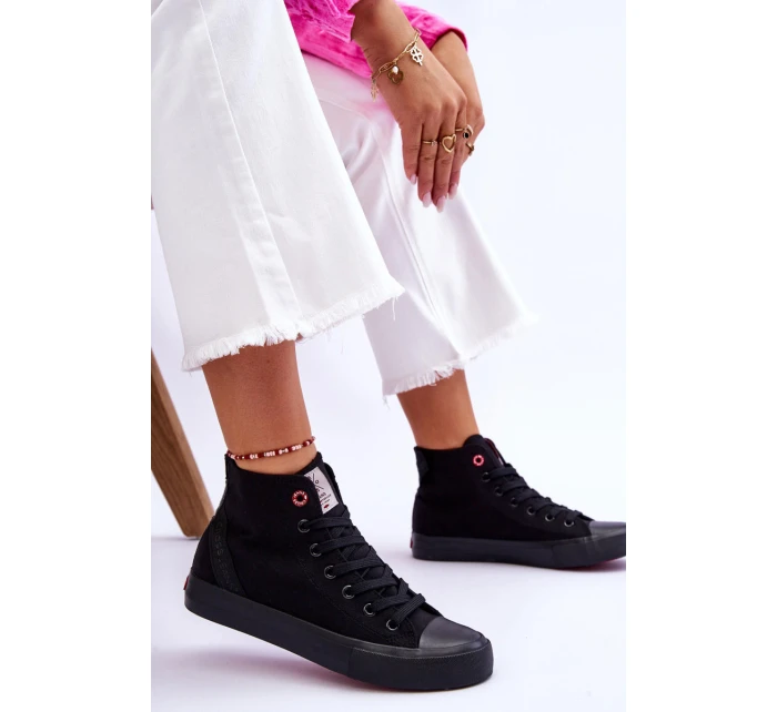 Dámské klasické vysoké tenisky Cross Jeans LL2R4088C černé