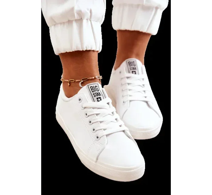 Dámské kožené tenisky Big Star - bílé Dámské kožené tenisky Big Star - bílé