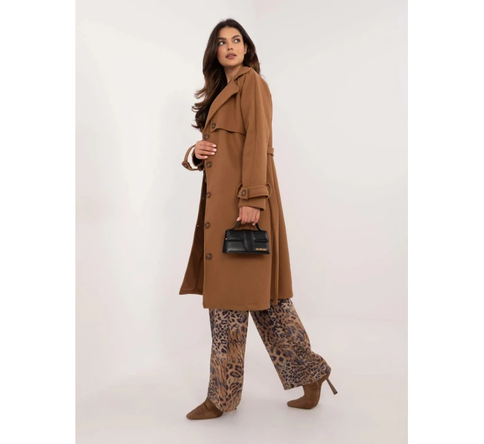 Dámský kabát TW EN BI 2209.71P Hnědá velbloudí - Och Bella