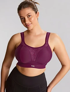 Sportovní podprsenka Panache 7341 34 DD Bordó