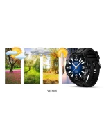 VELTORI VT150-1 Smartwatch Černý silikonový řemínek + černý náramek VELTORI VT150-1 Smartwatch Černý silikonový řemínek + černý náramek