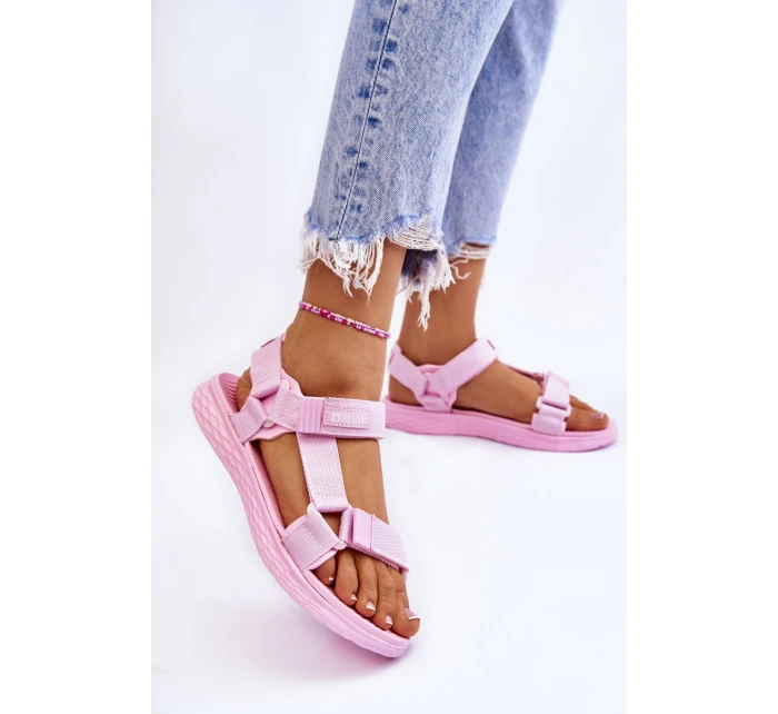 Dámské sandály Big Star model 21609167 Růžové - Big Star Shoes Dámské sandály Big Star model 21609167 Růžové - Big Star Shoes