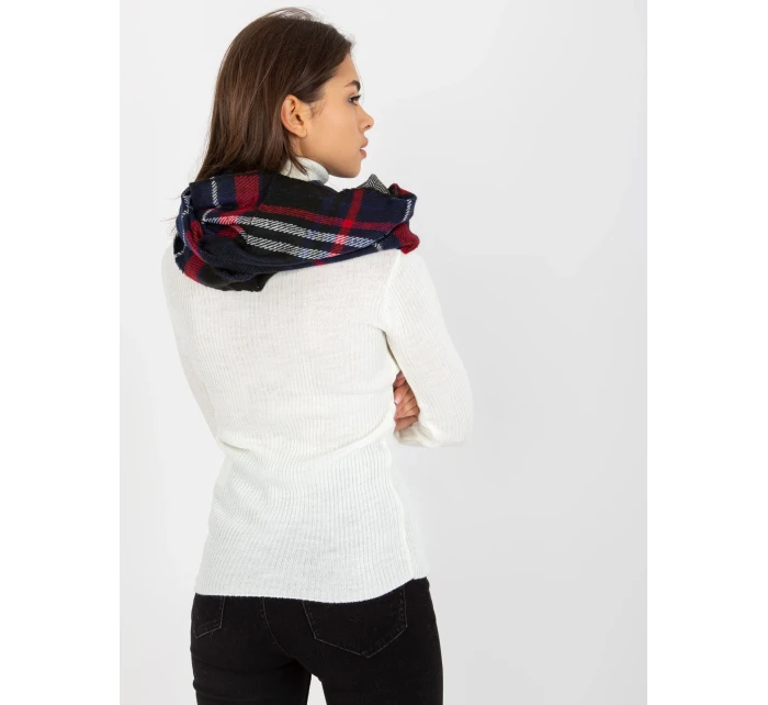 Tunelová šála AT KM 1402.20 tmavě modrá červená