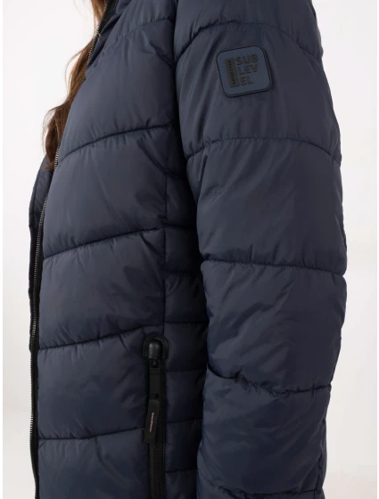 Kabát D51160XB44540A3 tmavě modrý