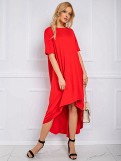RUE PARIS Červené volné šaty