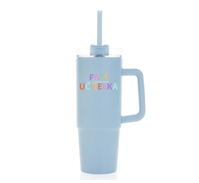 Personalizovaná termoska s průhledným víčkem pro paní učitelku/pana učitele Personalizovaná termoska s průhledným víčkem pro paní učitelku/pana učitele