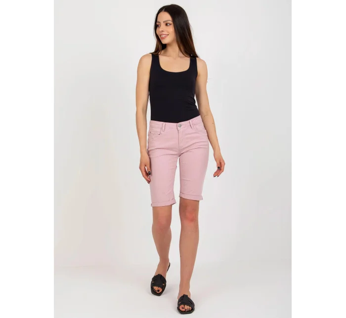 Dámské šortky D63990T61827ZD Světle růžová - Sublevel
