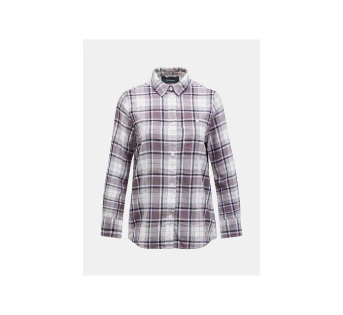 Bavlněná flanelová košile Peak Performance W fialovo-bílá kostkovaná Bavlněná flanelová košile Peak Performance W fialovo-bílá kostkovaná