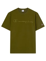 Pánské tričko Champion SS Tee olive 220273 GS585 pánské