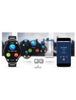 GIEWONT Vertex SmartCall GW450-1 Carbon/Carbon Silicone Smartwatch GIEWONT Vertex SmartCall GW450-1 Carbon/Carbon Silicone Smartwatch