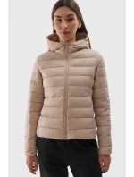 Dámská Péřová Bunda S  Béžová model 21678388 - 4F