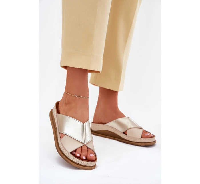 Kožené Dámské Sandály Na Platformě model 21701977 - Maciejka Kožené Dámské Sandály Na Platformě model 21701977 - Maciejka