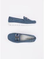 Trendy modré dámské mokasíny bez podpatku Trendy modré dámské mokasíny bez podpatku