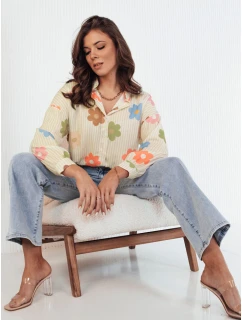 Dámské oversize tričko beige Dstreet model 21972888 - FashionStreet