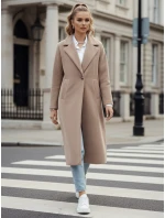 Dámský oversize kabát dlouhý velbloudí Dstreet model 21982230 - FashionStreet