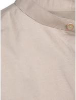 Pánské béžové tričko s krátkým rukávem Dstreet model 21989577 - FashionStreet