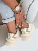 Dámské sportovní béžové tenisky FashionStreet ZY1008