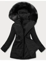CIEPŁA KURTKA ZIMOWA DAMSKA DWUSTRONNA CZARNA model 21243804 - MHM