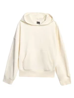 Dámská mikina 4F F1887 krémová 4FWAW25TSWSF1887 12S