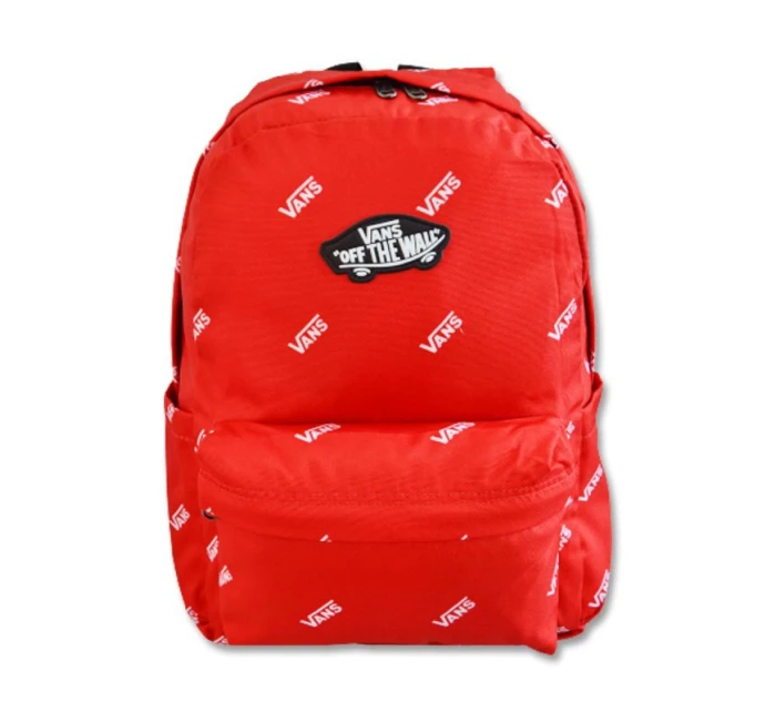 Vans New Skool Backpack 20L True Red Školní batoh pro mládež - VN0006280PZ1 Vans New Skool Backpack 20L True Red Školní batoh pro mládež - VN0006280PZ1