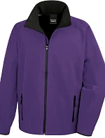 Result R 231M Pánská 2-vrstvá softshell bunda "Printable" 30.231M purple/black