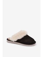 Dámské pantofle s kožíškem Černé model 21772644 - Boto Dámské pantofle s kožíškem Černé model 21772644 - Boto