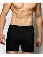 Pánské klasické boxerky s model 20070793 2PACK černé - Atlantic