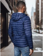 Pánská přechodná prošívaná tmavě modrá bunda FashionStreet TX4408 Pánská přechodná prošívaná tmavě modrá bunda FashionStreet TX4408