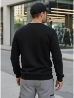 Pánská základní černá mikina FashionStreet BX5882