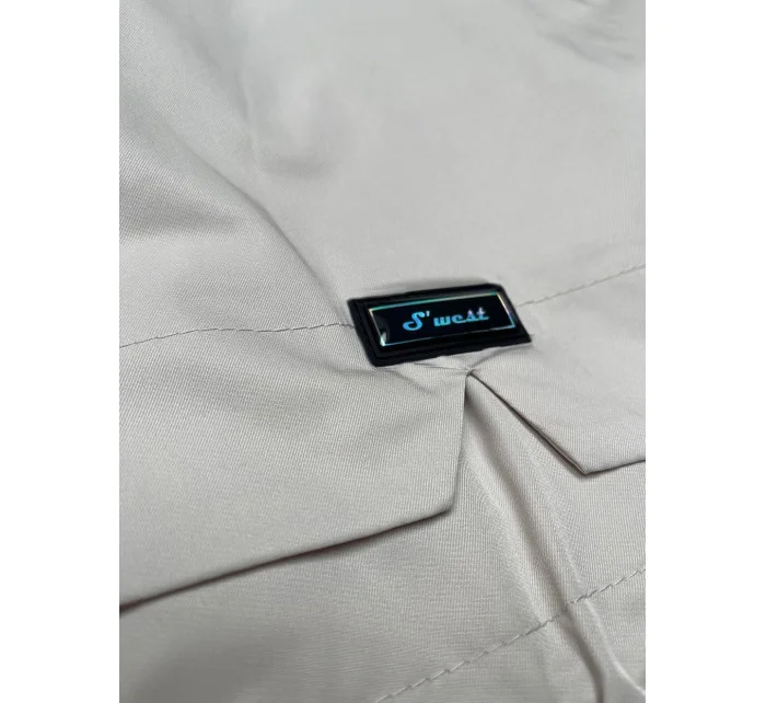 Světle béžová dámská bunda typu větrovka S'West (B8357-26) Světle béžová dámská bunda typu větrovka S'West (B8357-26)