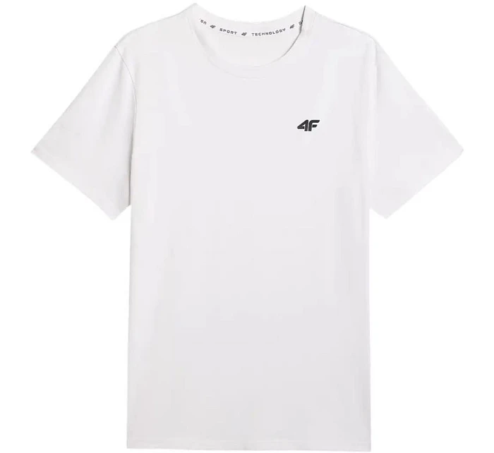 Pánské tričko 4F M3341 white 4FWMM00TTSHM3341 10S pánské