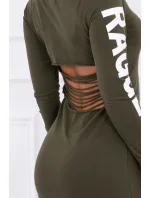 Otrhané khaki šaty Otrhané khaki šaty