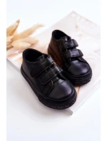 Dětské Kůže tenisky se suchým zipem Černe Foster Dětské Kůže tenisky se suchým zipem Černe Foster