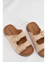 Dámské pantofle se zlatými a knoflíky model 21919013 - Boto Dámské pantofle se zlatými a knoflíky model 21919013 - Boto