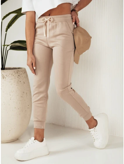 MILA dámské tepláky béžové FashionStreet UY1824