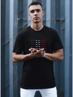 Pánské černé tričko FashionStreet RX5570