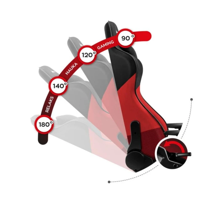 Herní židle Force model 21325954 Red Mesh - Huzaro