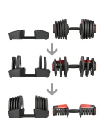 HMS SGR40 PRO SET Nastavitelná sada činek 2v1 43,5 kg HMS SGR40 PRO SET Nastavitelná sada činek 2v1 43,5 kg