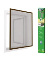 ALU OKENNÍ MOSKYTIÉRA 100X120 HNĚDÁ PLUS