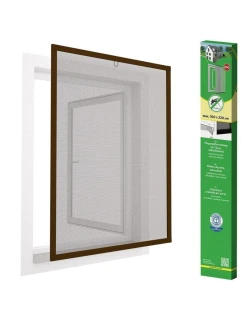 ALU OKENNÍ MOSKYTIÉRA 100X120 HNĚDÁ PLUS